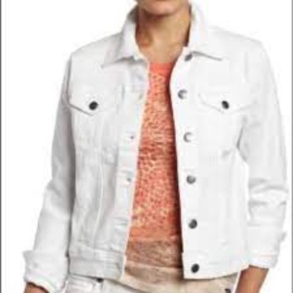 PRANA White Slate Rim Denim Jacket Lightly Distressed XS - Picture 2 of 15